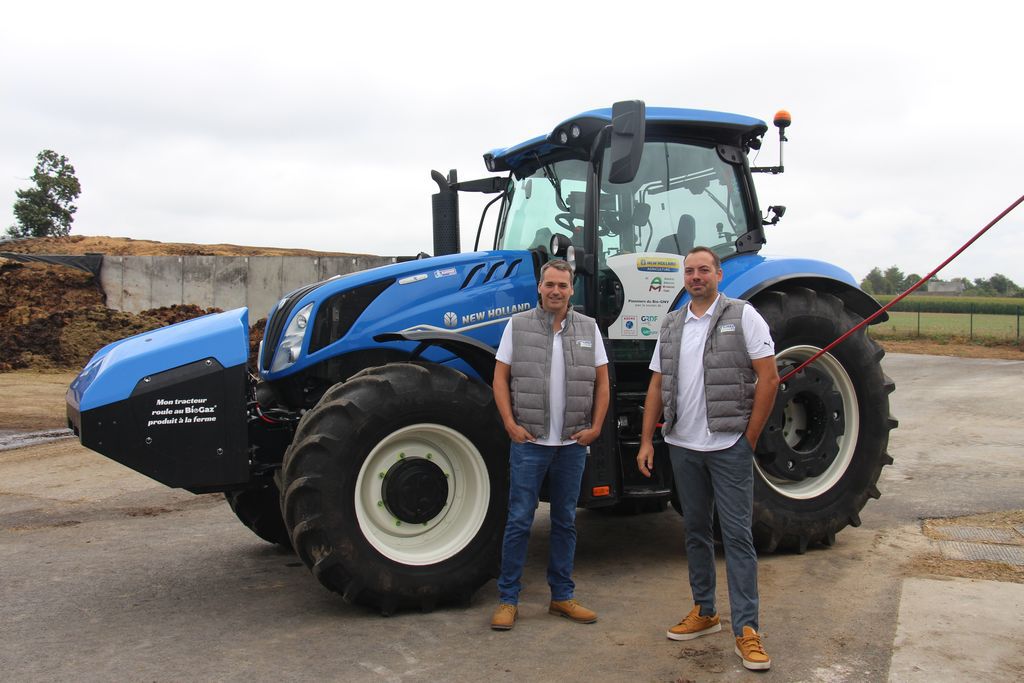 La Sarl Morel et son T6 méthane power New Holland