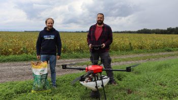 Semer ses couverts au bon moment grâce au drone