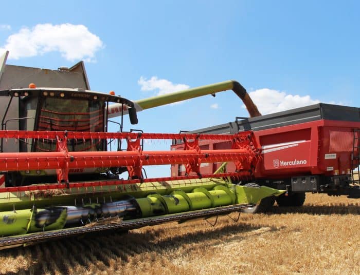 Débit limité pour la Claas Lexion 6600.