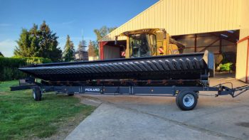 Débit de chantier doublé grâce à la barre de coupe à tournesol