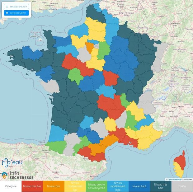 des nappes phréatiques encore dans le rouge