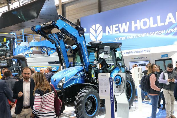 Jusqu'à 120 ch pour le tracteur électrique New Holland T4