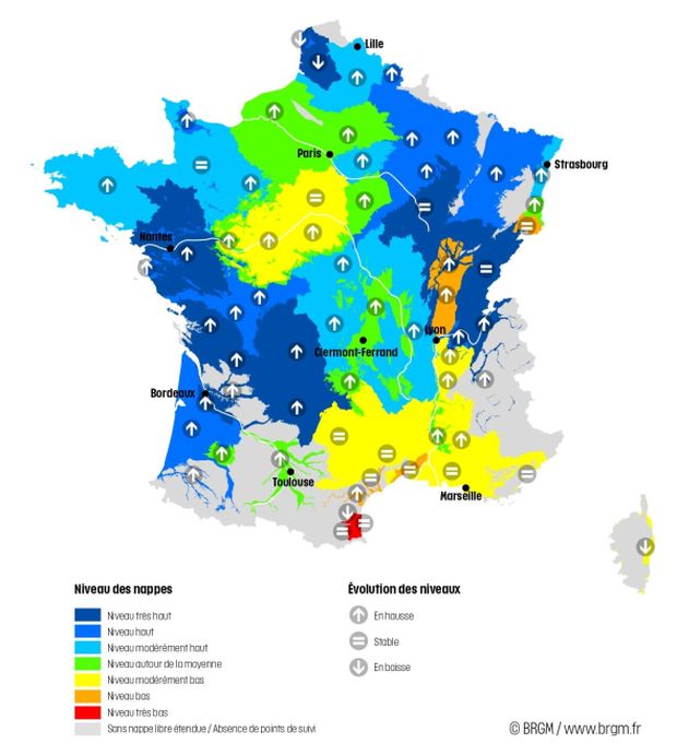 Les nappes phréatiques font le plein en ce début d'année 2024