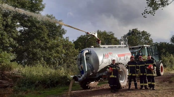 Du matériel cuma pour aider les pompiers lors des incendies