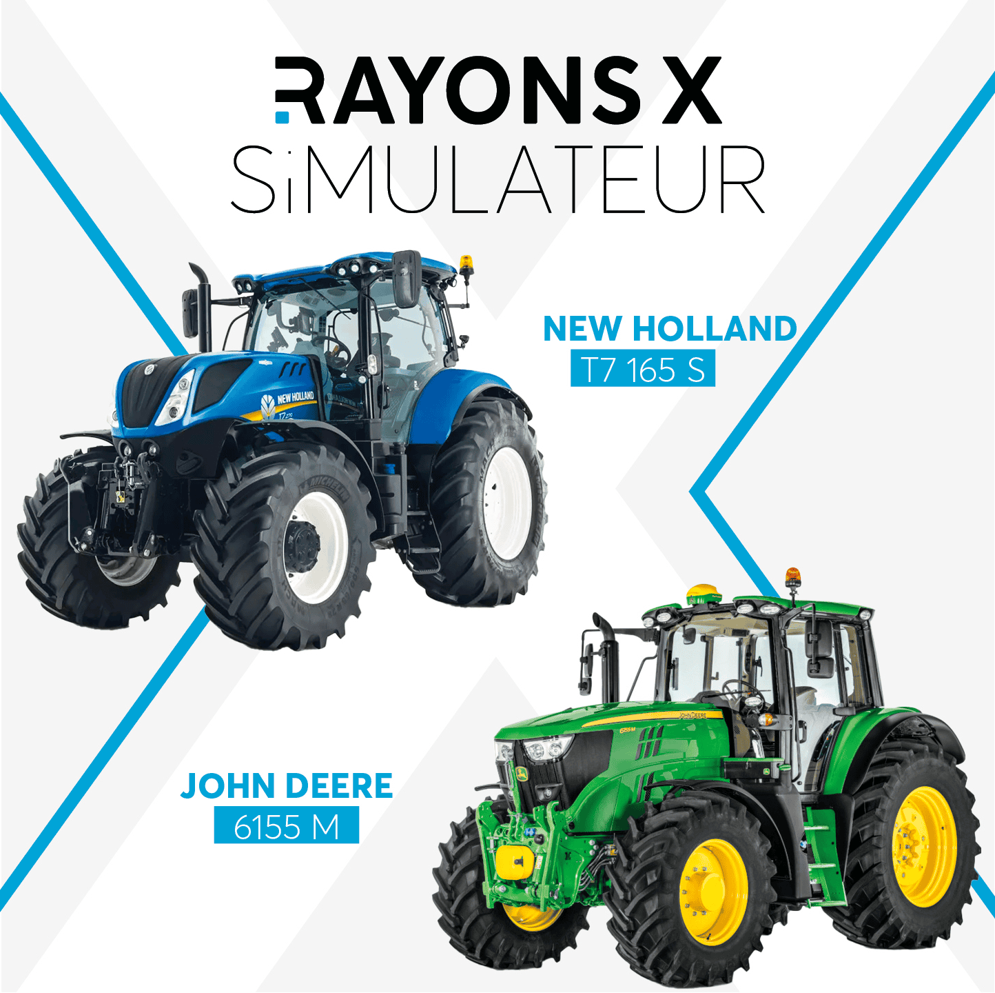 New Holland T7.165 S ou John Deere 6155 M