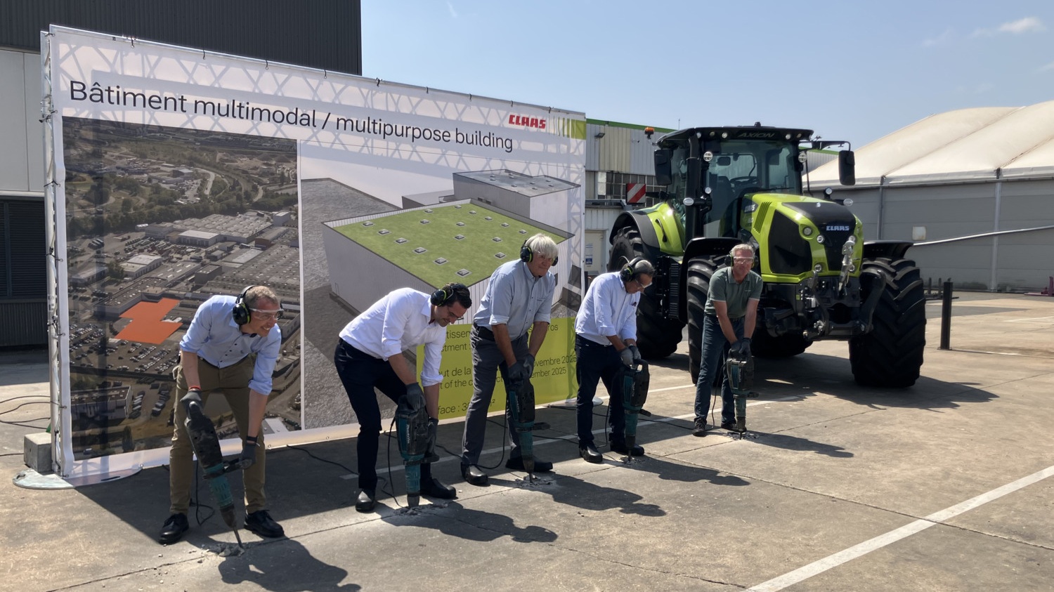 pose pierre usine Claas Le Mans
