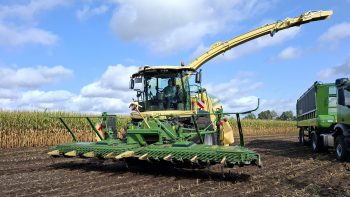 Une tête de récolte avec broyeurs pour les ensileuses Krone