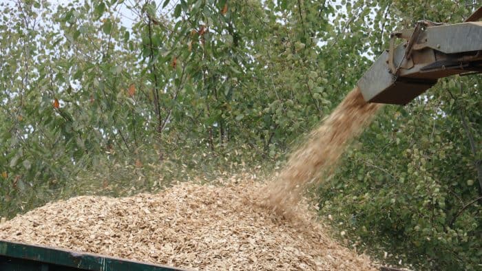 Déchiqueteuse de la cuma Bois Energie du Dauphiné