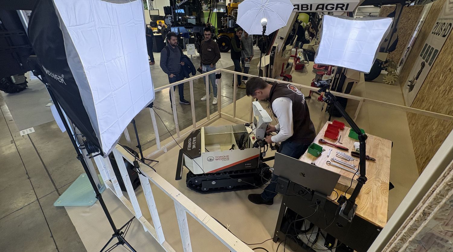 robot viticole à chenilles