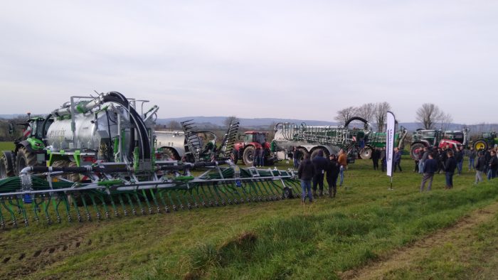 Démonstration d'épandage