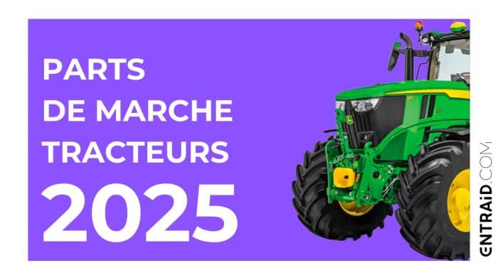 -19 % de ventes de tracteurs neufs en 2025 : John Deere en tête des ventes