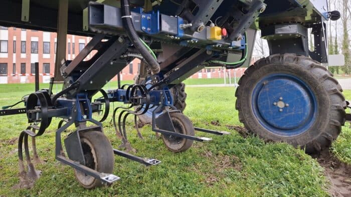 éléments bineurs sur robot Cyclair