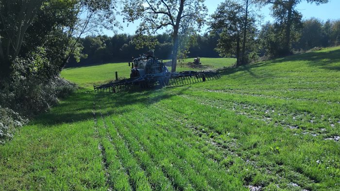 Chantier d'épandage dissocié