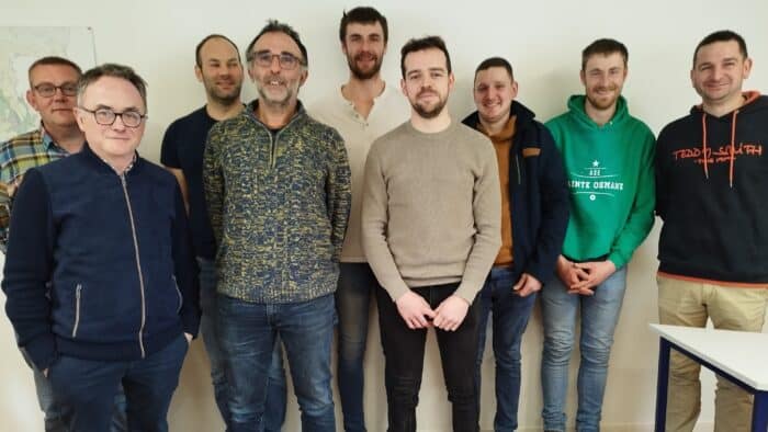 Les responsables de la cuma des Sommets dans la Sarthe
