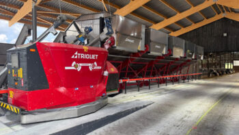 Le nouveau robot d’alimentation sur batterie Triomatic de Trioliet plus flexible