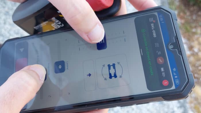 Vitibot Bakus pilotage au smartphone