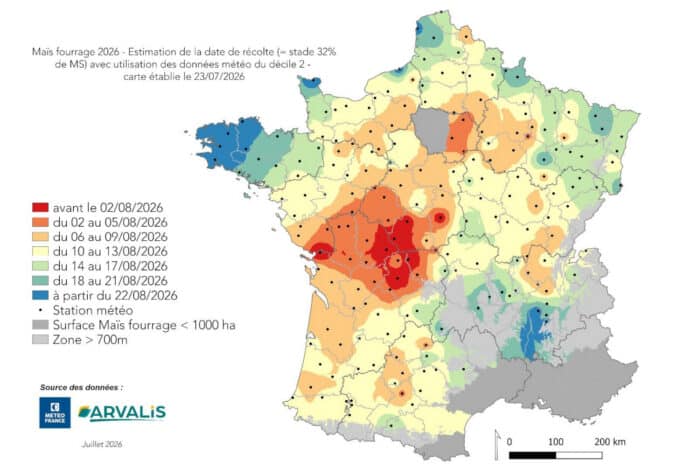 prévisions dates ensilage du mais