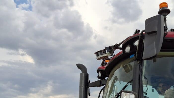 capteur Lidar sur tracteur Case IH