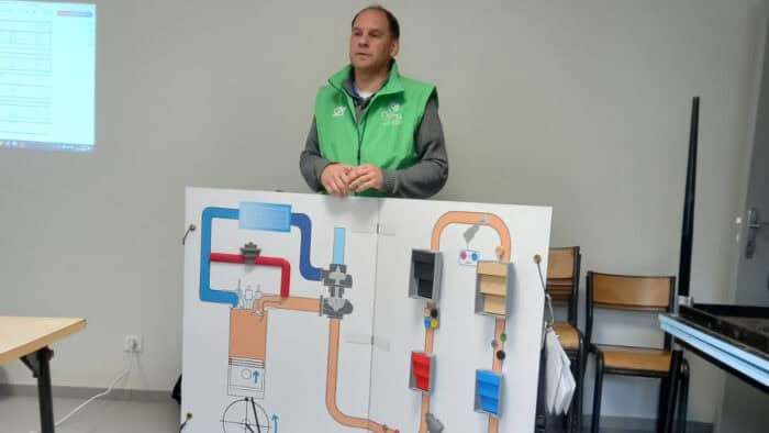 Une maquette présentée dans le cadre du projet Optimoteur pour réduire les émissions de particules fines